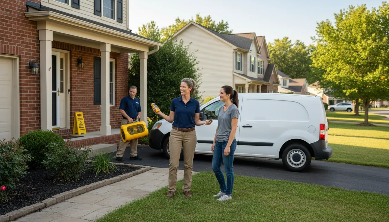Water restoration image for Water Damage & Restoration Services in Springville, IA